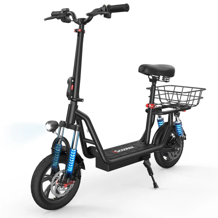 iScooter i12 500W Electric Scooter With Seat & Carry Basket