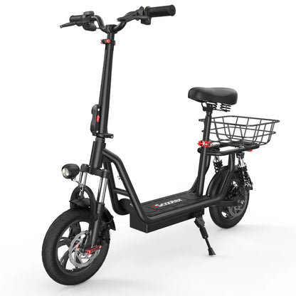 iScooter i12 500W Electric Scooter With Seat & Carry Basket