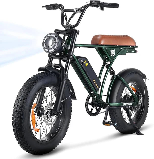 CycRun Vintage Moped Electric Bike