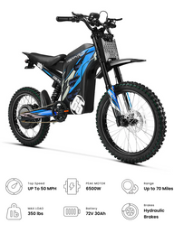 HappyRun 6500W Electric Bike G300 Pro 2025 New - Black